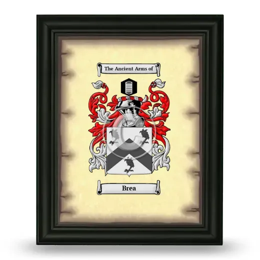 Brea Coat of Arms Framed - Black