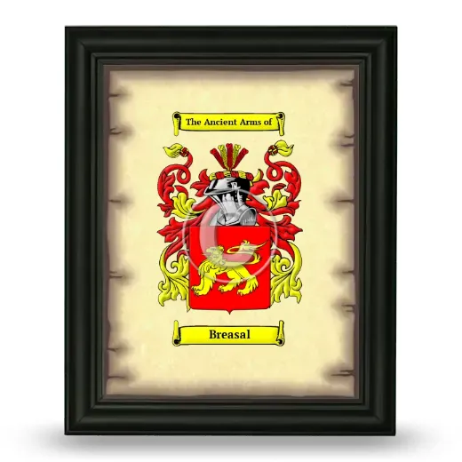 Breasal Coat of Arms Framed - Black