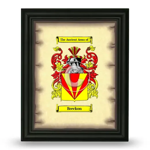 Breckon Coat of Arms Framed - Black