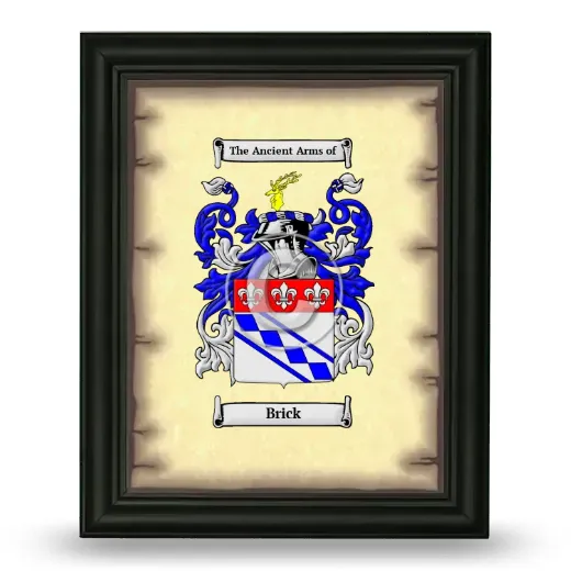 Brick Coat of Arms Framed - Black