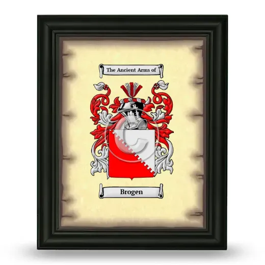 Brogen Coat of Arms Framed - Black