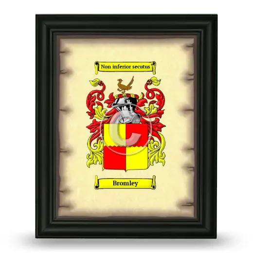 Bromley Coat of Arms Framed - Black