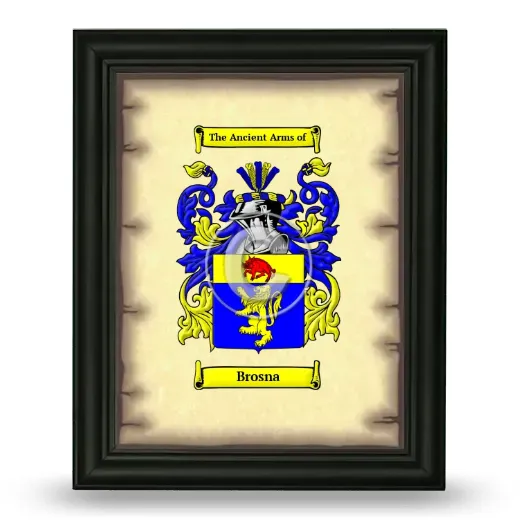 Brosna Coat of Arms Framed - Black