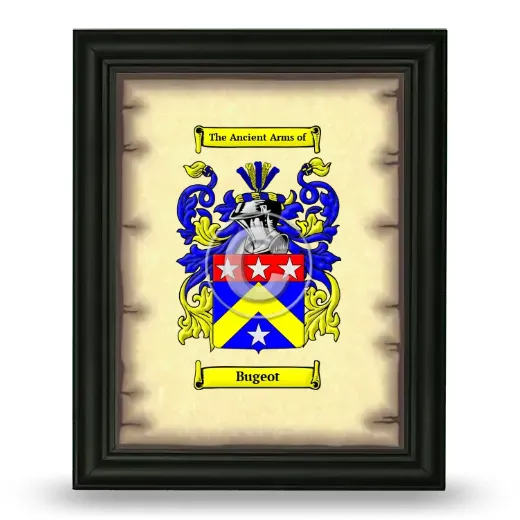 Bugeot Coat of Arms Framed - Black