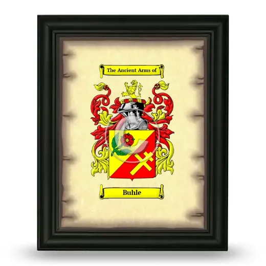 Buhle Coat of Arms Framed - Black