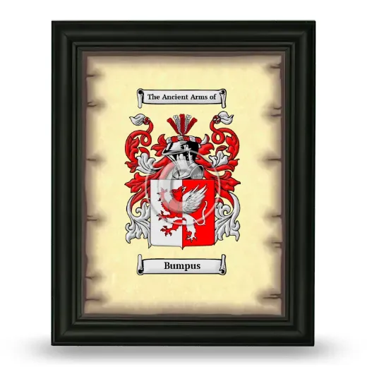 Bumpus Coat of Arms Framed - Black
