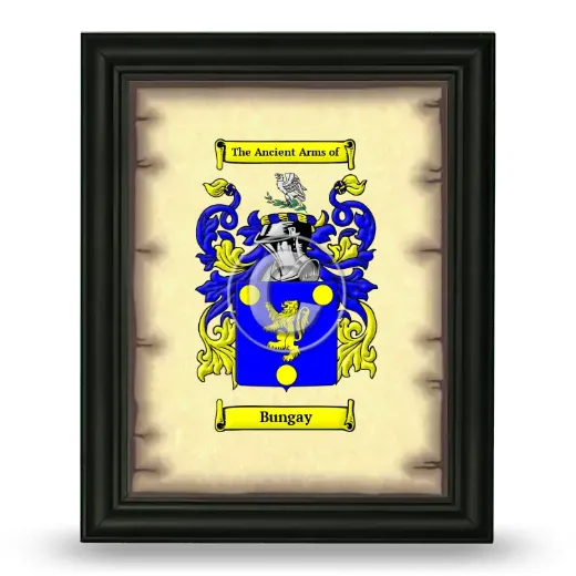 Bungay Coat of Arms Framed - Black