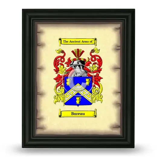 Bureau Coat of Arms Framed - Black