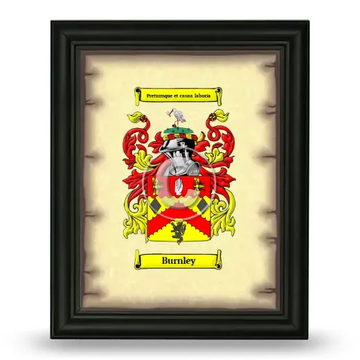 Burnley Coat of Arms Framed - Black