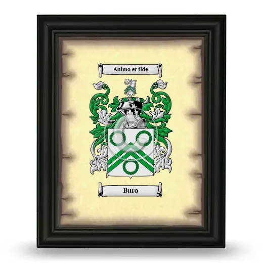 Buro Coat of Arms Framed - Black