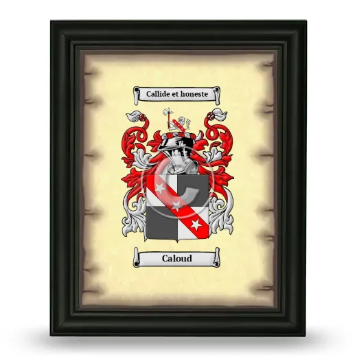 Caloud Coat of Arms Framed - Black