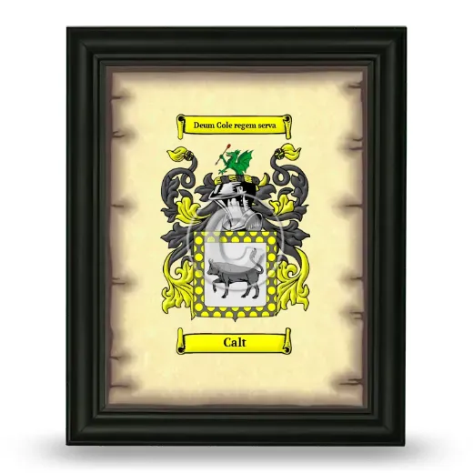 Calt Coat of Arms Framed - Black