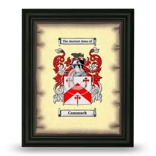 Cammack Coat of Arms Framed - Black