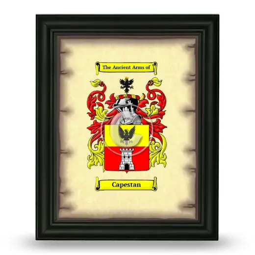 Capestan Coat of Arms Framed - Black