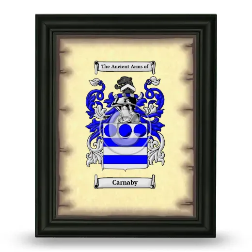 Carnaby Coat of Arms Framed - Black