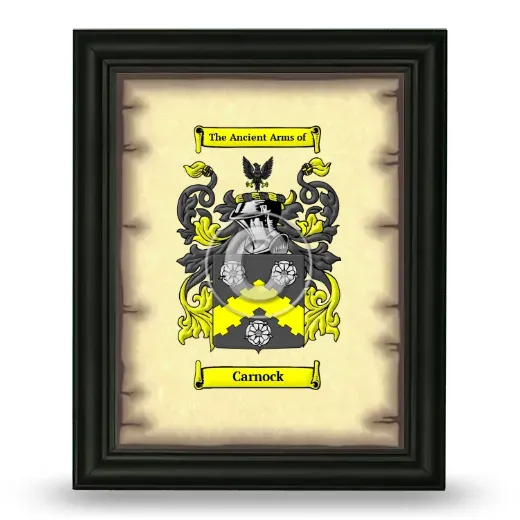 Carnock Coat of Arms Framed - Black