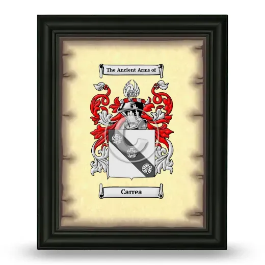 Carrea Coat of Arms Framed - Black