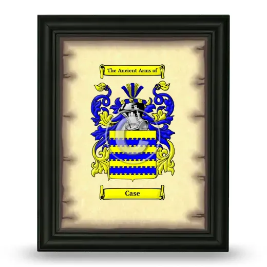 Case Coat of Arms Framed - Black