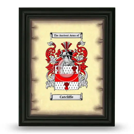 Catcliffe Coat of Arms Framed - Black