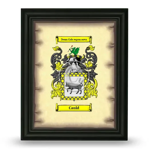 Cauld Coat of Arms Framed - Black