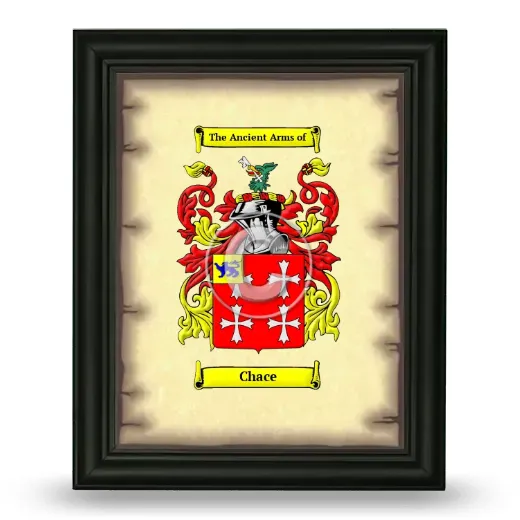 Chace Coat of Arms Framed - Black
