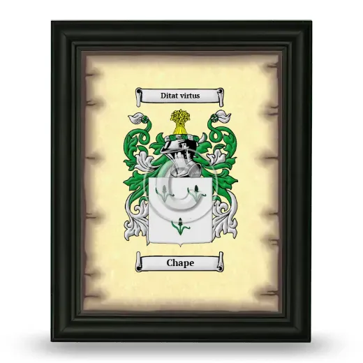 Chape Coat of Arms Framed - Black