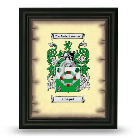 Chapel Coat of Arms Framed - Black