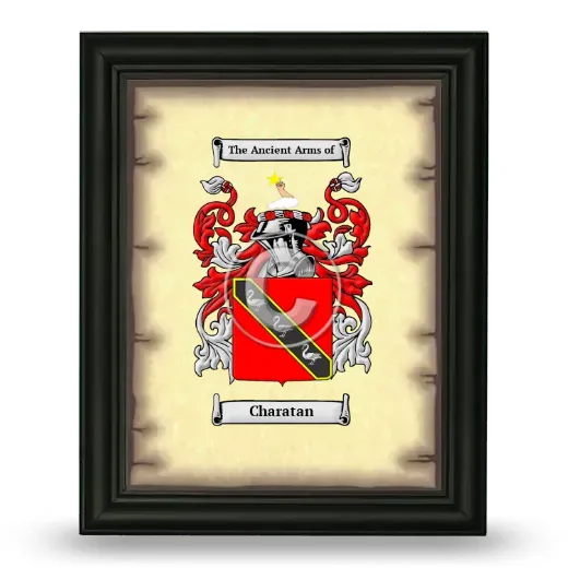 Charatan Coat of Arms Framed - Black