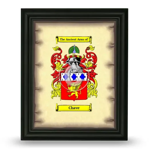Chave Coat of Arms Framed - Black
