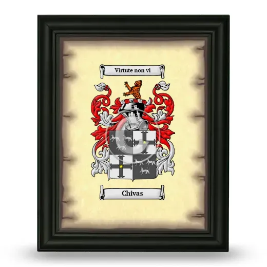 Chivas Coat of Arms Framed - Black