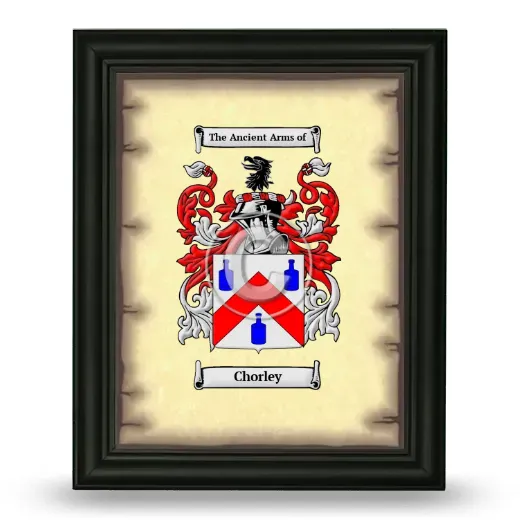 Chorley Coat of Arms Framed - Black