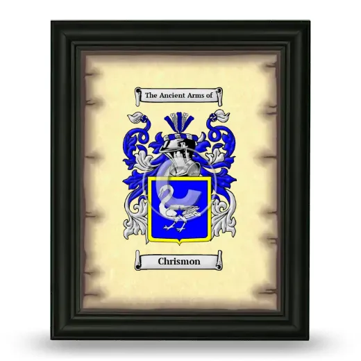 Chrismon Coat of Arms Framed - Black