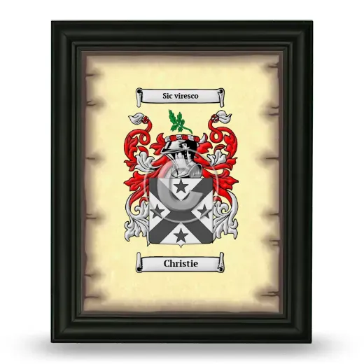 Christie Coat of Arms Framed - Black