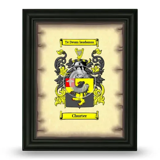 Churter Coat of Arms Framed - Black