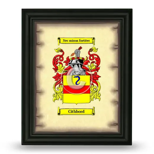 Cithbord Coat of Arms Framed - Black