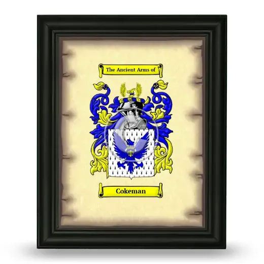 Cokeman Coat of Arms Framed - Black