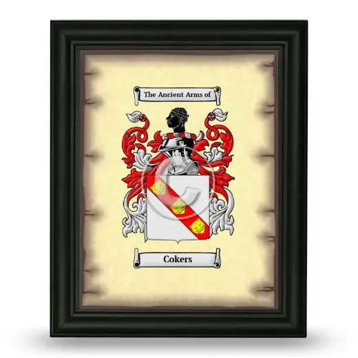 Cokers Coat of Arms Framed - Black
