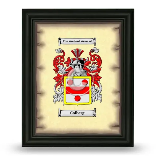 Colberg Coat of Arms Framed - Black