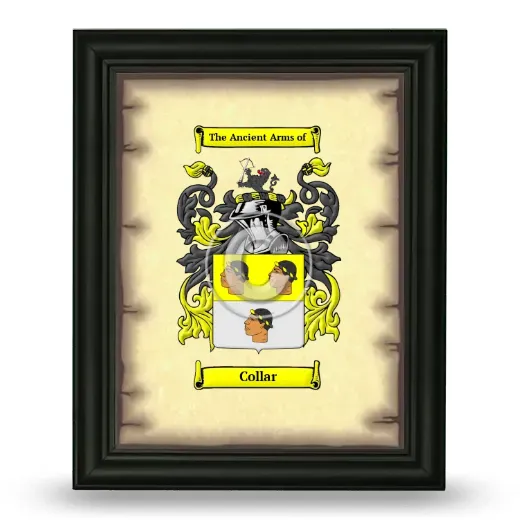Collar Coat of Arms Framed - Black