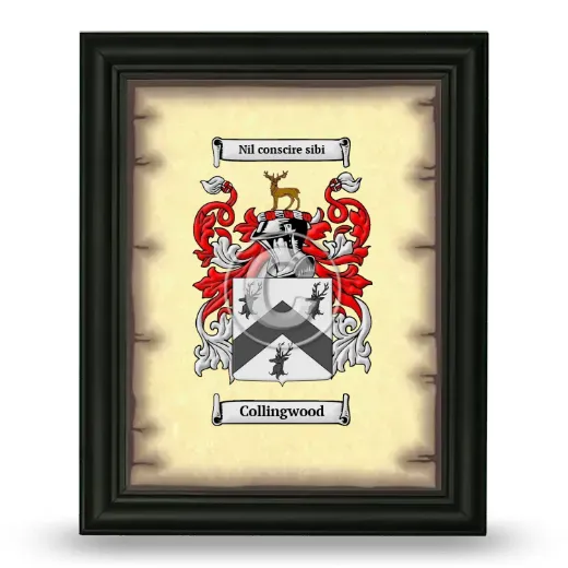 Collingwood Coat of Arms Framed - Black