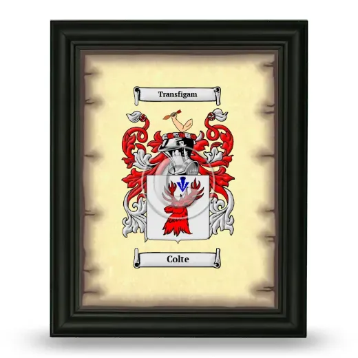 Colte Coat of Arms Framed - Black