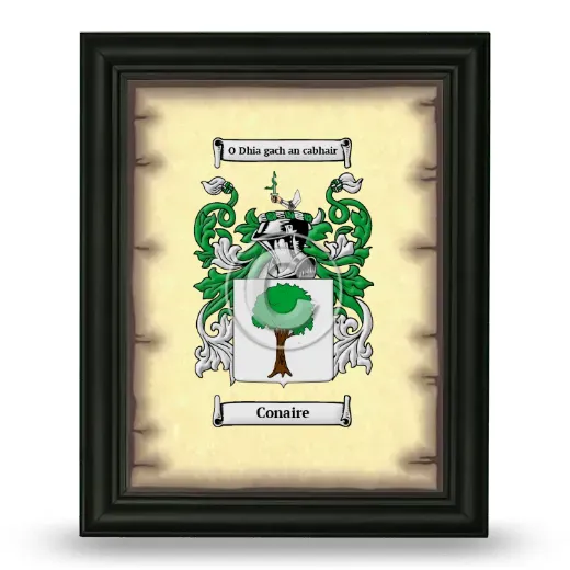 Conaire Coat of Arms Framed - Black