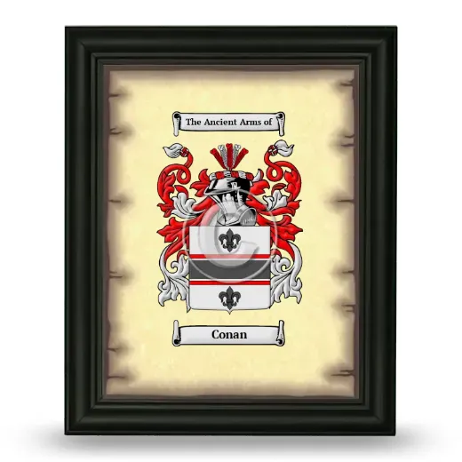 Conan Coat of Arms Framed - Black