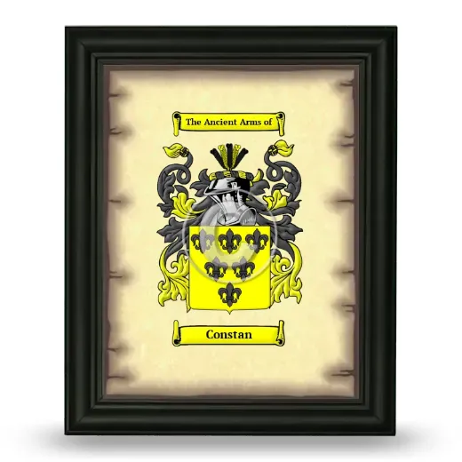 Constan Coat of Arms Framed - Black