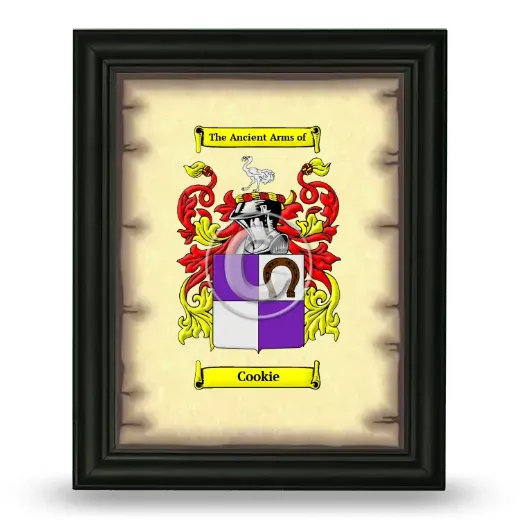 Cookie Coat of Arms Framed - Black