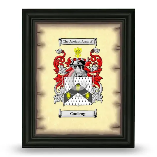 Cooleng Coat of Arms Framed - Black