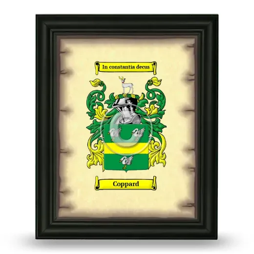 Coppard Coat of Arms Framed - Black
