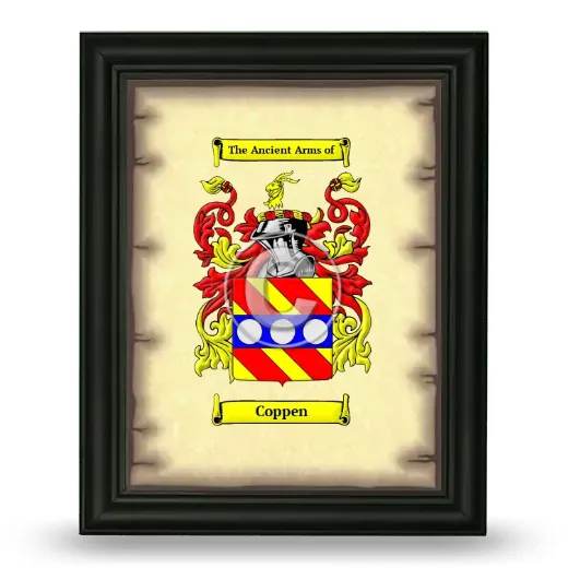Coppen Coat of Arms Framed - Black