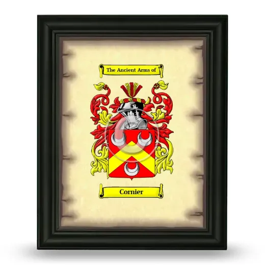 Cornier Coat of Arms Framed - Black