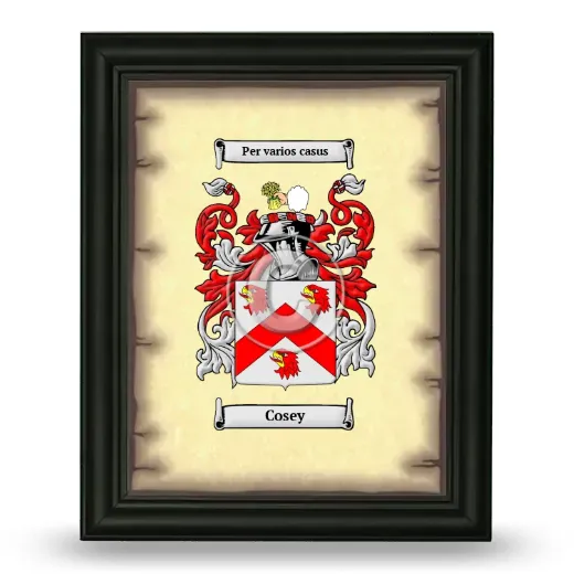 Cosey Coat of Arms Framed - Black